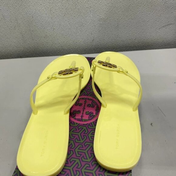 NEW TORY BURCH Mini Miller Sandals – Women’s Size 8 – Yellow - Picture 3 of 5